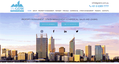 Desktop Screenshot of gowproperty.com.au